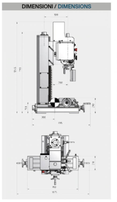 Fresatrice verticale M8SA2 Fresatrici verticali Linea legno