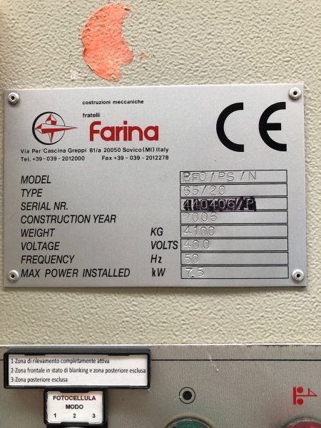 FARINA PSN 65/20  2006