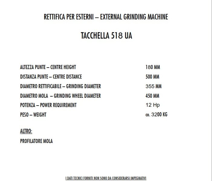 TACCHELLA 518 ua  1980