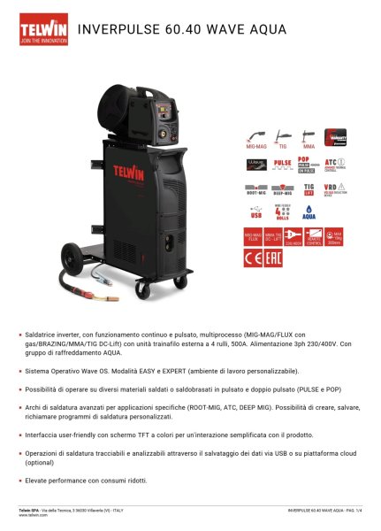TELWIN INVERPULSE 60.40 WAVE  2026